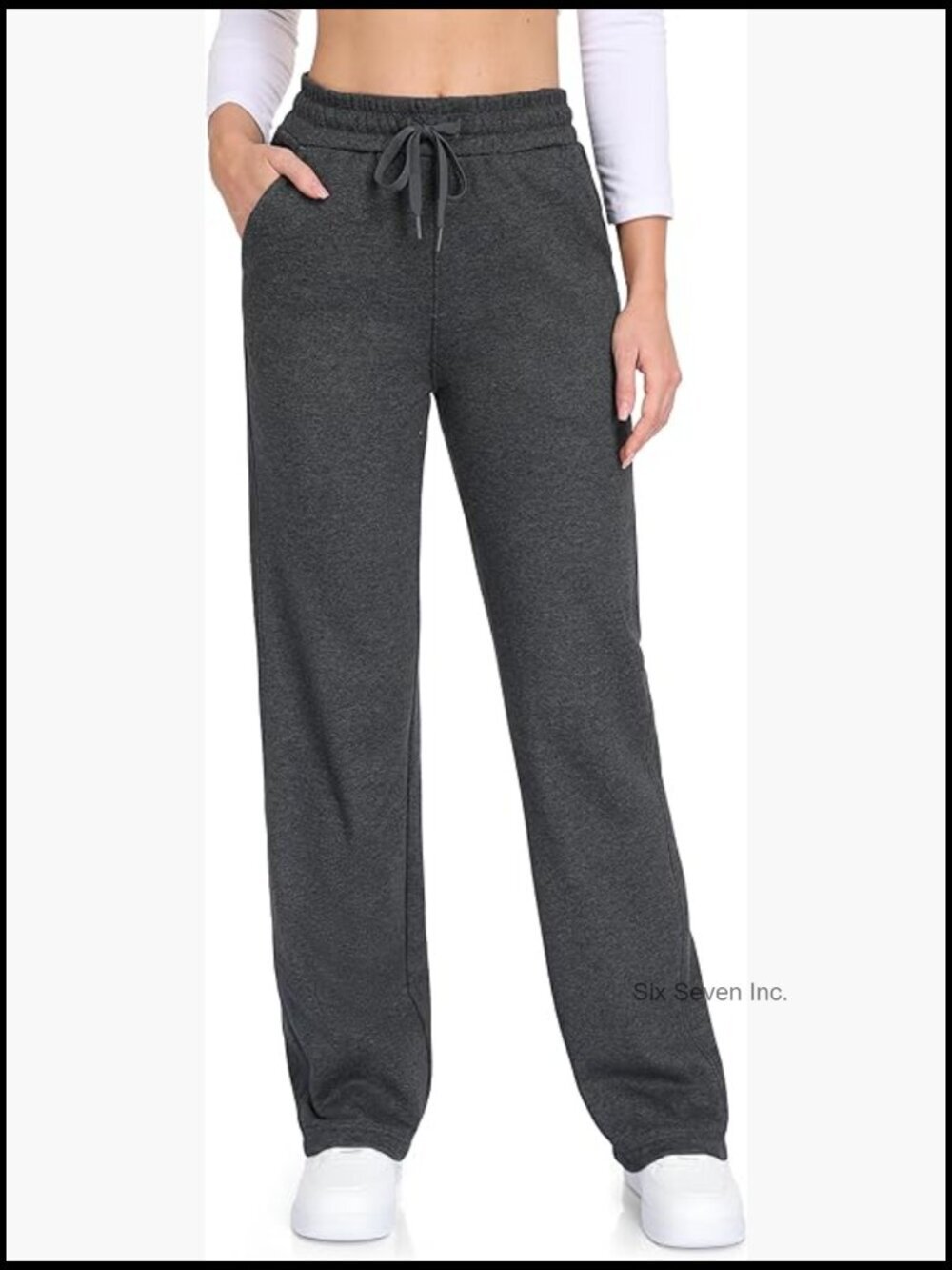 Fleece Lined Straight Leg Sweatpants for Tall Women 32-36 Inseam
